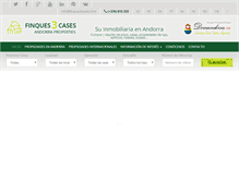 Tablet Screenshot of finques3cases.com